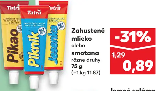 Pikao zahustené mlieko