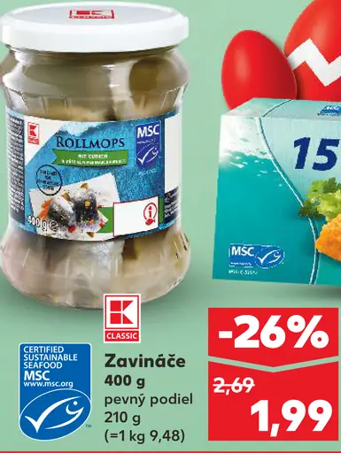Rollmops zavináče v náleve