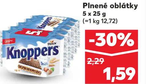 Knoppers plnené oblátky