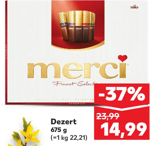 Merci čokoládový dezert