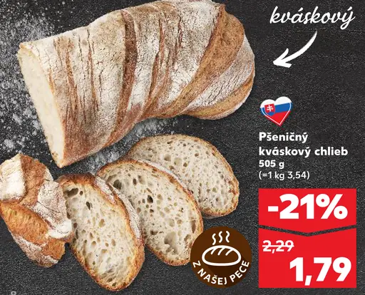 Pšeničný chlieb s kváskom