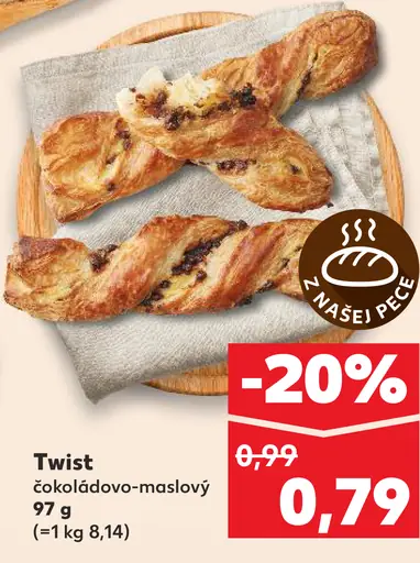 Twist čokoládovo-maslový