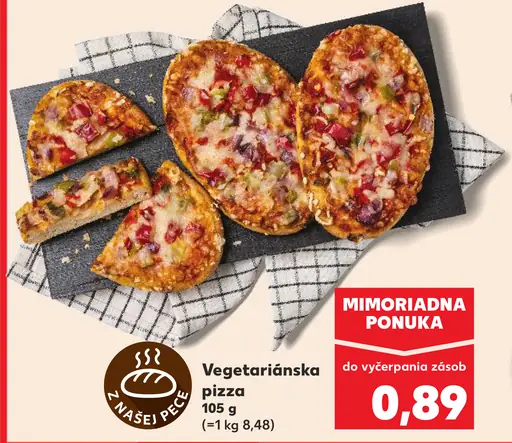 Vegetariánska pizza