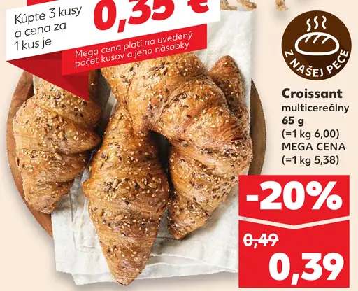 Croissant multicereálny MEGA CENA (pri kúpe 3 ks)