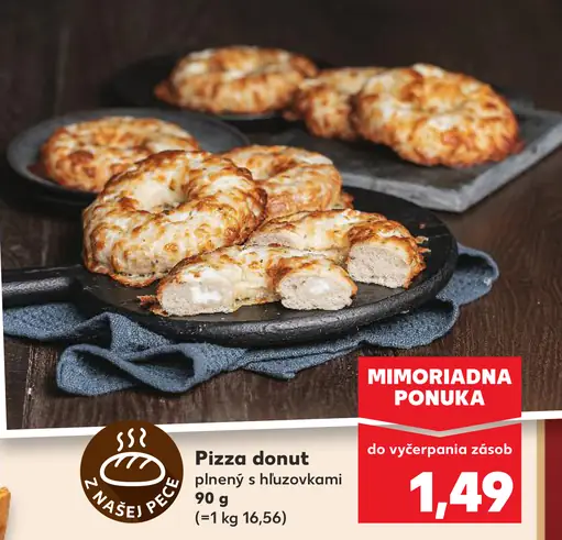 Pizza donut plnený
