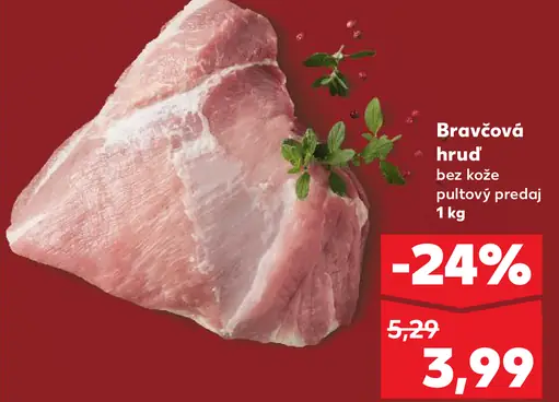 Bravčový hrud bez kože