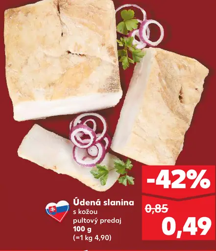 Údená slanina s kožou