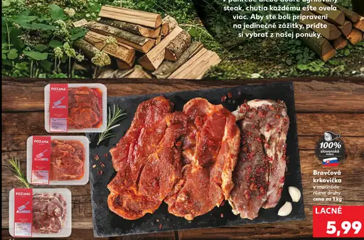 Bravčová krkovička v marináde rôzne druhy