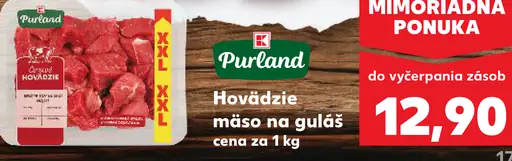 K-Classic Purland hovädzie mäso na guláš XXL