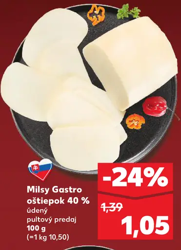 Milsy Gastro oštiepok údený 40%