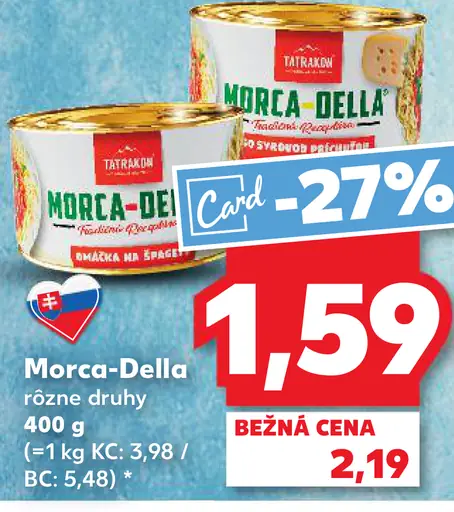 Morca-Della rôzne druhy