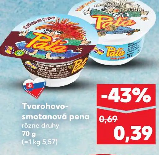 Tvarohovo-smotanová pena rôzne druhy