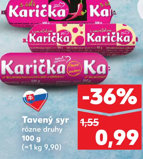 Karička črievko Tavený syr