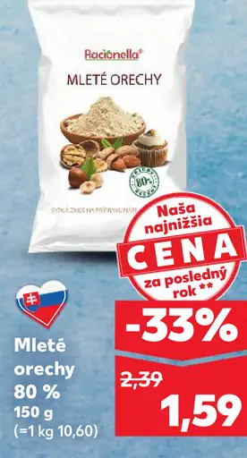BackMit mleté orechy 80 %