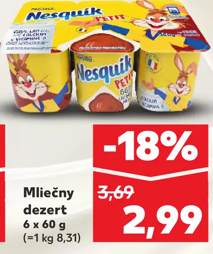 Mliečny dezert 6 x jogurtový pohárik