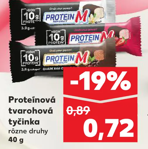 Milsy proteínová tvarohová tyčinka rôzne druhy