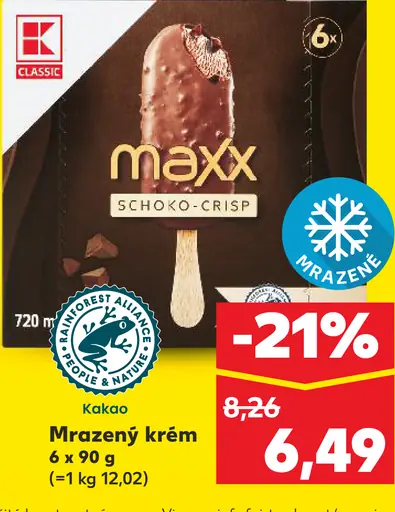 K-Classic Mrazený krém maxx Schoko-Crisp