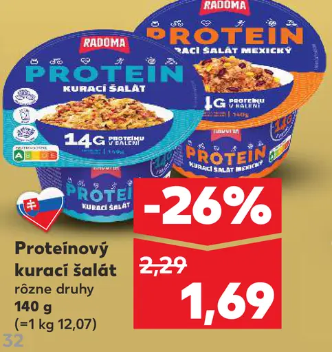 Radoma proteinový kurací šalát