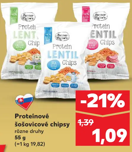 Fit Koleník proteínová šošovicová chipsy