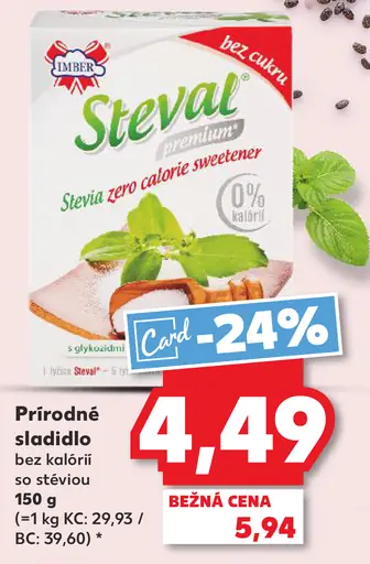 Intersnack Stevia Steval prírodné sladidlo so stéviou bez kalórií