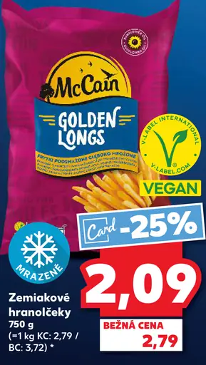 McCain Golden Longs zemiakové hranolčeky