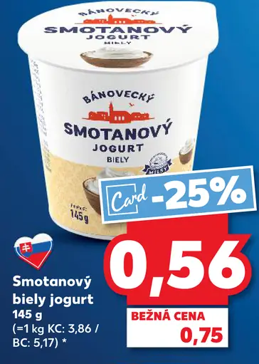 Bánovecký smotanový jogurt biely