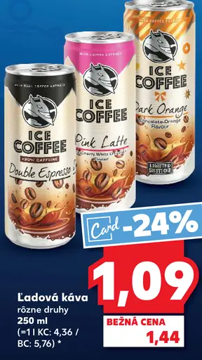 Ice Coffee Double Espresso ľadová káva plechovka