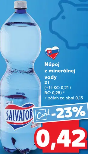 Salvator Nápoj z minerálnej vody