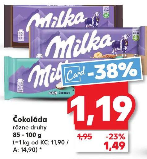 Milka Mliečna čokoláda