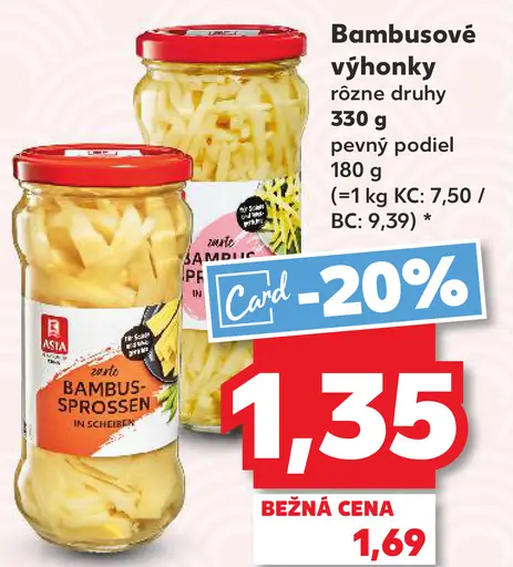 K-Classic Asia Bambusové výhonky