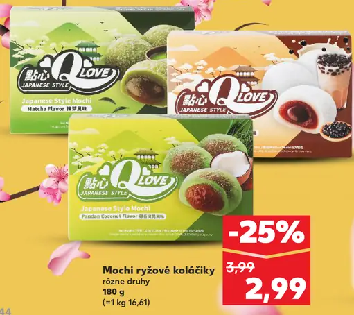 Q Love japonské ryžové koláčiky mochi