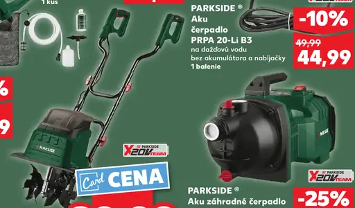 Parkside aku záhradné čerpadlo bez akumulátora a nabíjačky