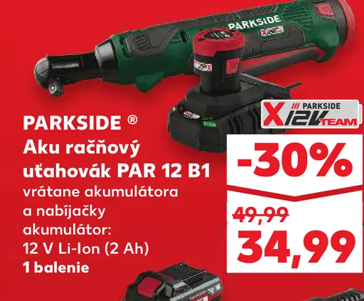 Parkside aku račňový utahovák PAR 12 B1