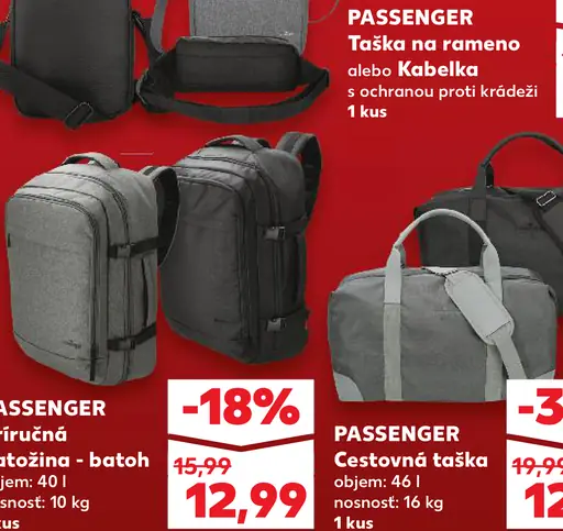 Passenger Taška na rameno alebo kabelka s ochranou proti krádeži