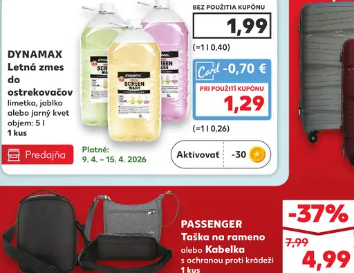 Dynamax Letná zmes do ostrekovačov limetka, jablko alebo jarný kvet