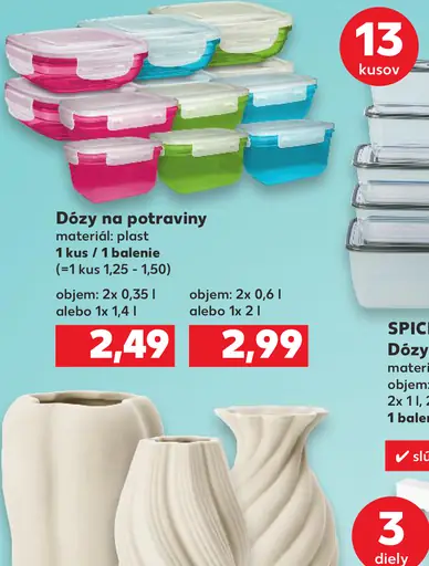 SPICE&SOUL Dózy na potraviny plast