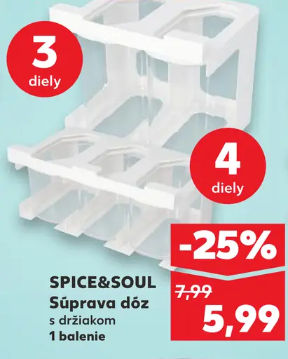 SPICE&SOUL súprava dóz s držiakom