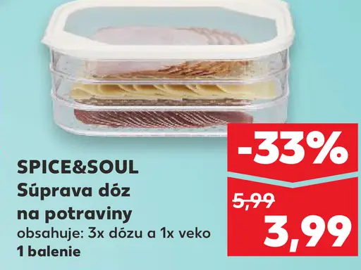 SPICE&SOUL súprava dóz na potraviny s vekom