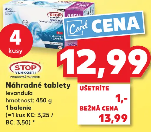 Náhradné tablety STOP vlhkosti levanduľové
