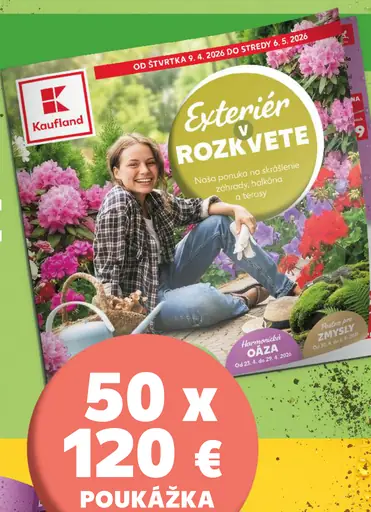 Kaufland Exteriér v rozkvete – ponuka na skrášlenie záhrady, balkóna a terasy
