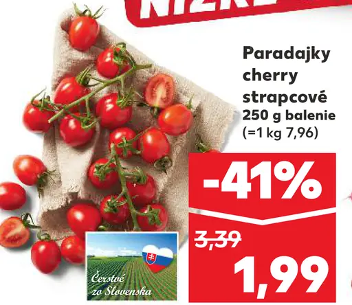 Paradajky cherry strapcové