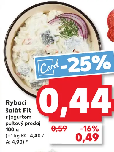 Rybací Šalát Fit s jogurtom