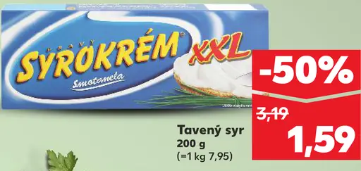 Sýrokrem smotanový tavený syr XXL
