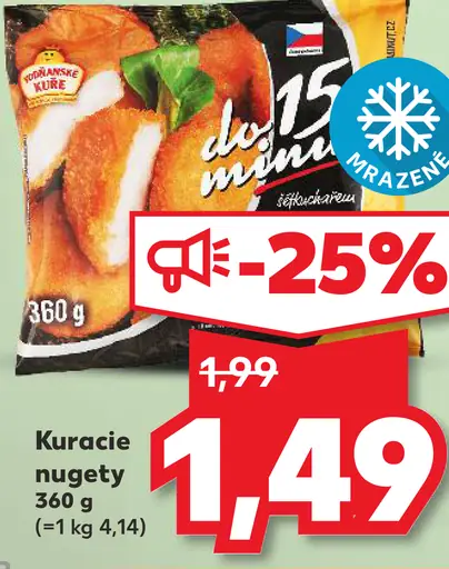 Kuracie nugety mrazené
