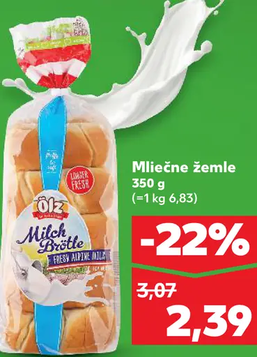 Milch Brötle mliečne žemle