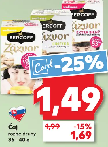 Bercoff Zázvorový čaj