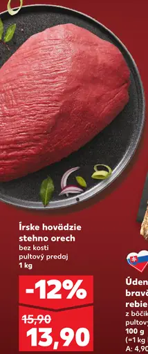 Írske hovädzie stehno orech bez kosti