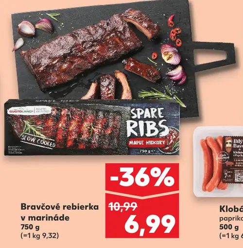 Bravčové rebierka v marináde