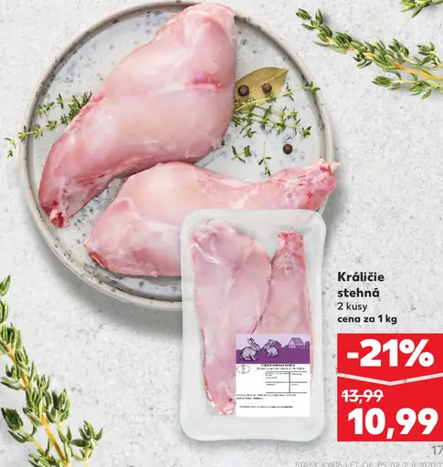 Králičie stehná 2 kusy