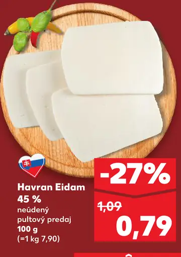 Havran Eidam 45% neúdený